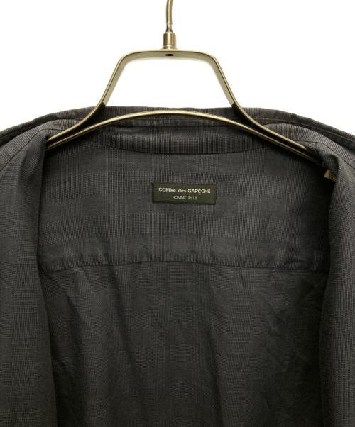 COMME des GARCONS HOMME PLUS（コムデギャルソンオムプリュス）COMME des GARCONS HOMME PLUS (コムデギャルソンオムプリュス) レギュラーカラーチェックシャツ/PB-040440 ネイビー サイズ:Freeの古着・服飾アイテム