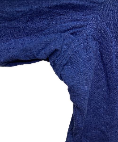 LUIGI BORRELLI（ルイジボレッリ）LUIGI BORRELLI (ルイジボレッリ) リネンコットンポプリンカプリカジュアルシャツ/SR44869 ブルー サイズ:ＸＸＬの古着・服飾アイテム