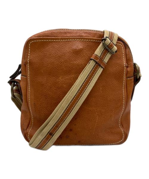 土屋鞄（ツチヤカバン）土屋鞄 (ツチヤカバン) スクエアレザーショルダーバッグ ベージュの古着・服飾アイテム