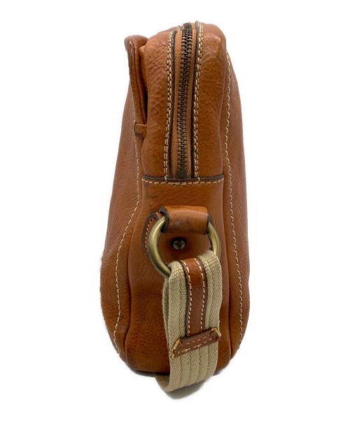 土屋鞄（ツチヤカバン）土屋鞄 (ツチヤカバン) スクエアレザーショルダーバッグ ベージュの古着・服飾アイテム