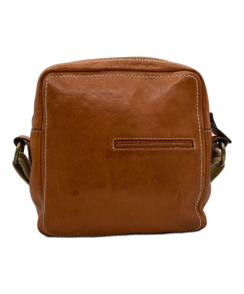 土屋鞄（ツチヤカバン）土屋鞄 (ツチヤカバン) スクエアレザーショルダーバッグ ベージュの古着・服飾アイテム