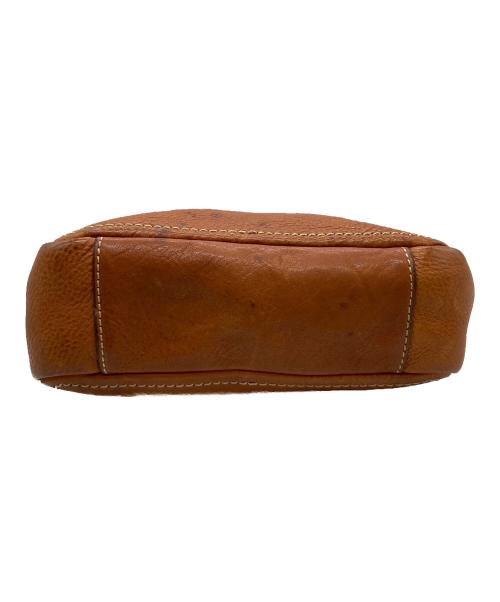 土屋鞄（ツチヤカバン）土屋鞄 (ツチヤカバン) スクエアレザーショルダーバッグ ベージュの古着・服飾アイテム