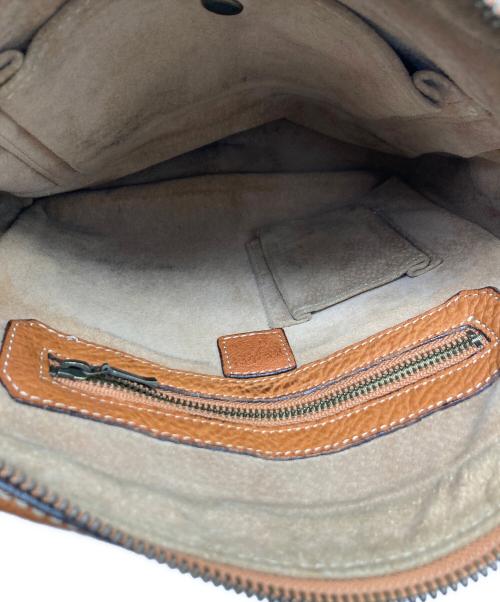 土屋鞄（ツチヤカバン）土屋鞄 (ツチヤカバン) スクエアレザーショルダーバッグ ベージュの古着・服飾アイテム