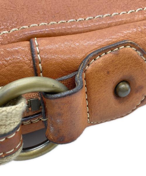 土屋鞄（ツチヤカバン）土屋鞄 (ツチヤカバン) スクエアレザーショルダーバッグ ベージュの古着・服飾アイテム