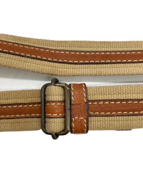 土屋鞄（ツチヤカバン）土屋鞄 (ツチヤカバン) スクエアレザーショルダーバッグ ベージュの古着・服飾アイテム