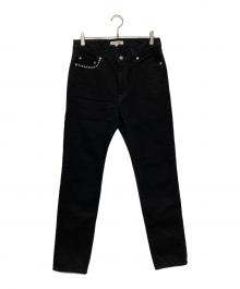 Hysteric Glamour×GDC（ヒステリックグラマー×ジーディーシー）の古着「ブラックデニムパンツ/GD0233」｜ブラック