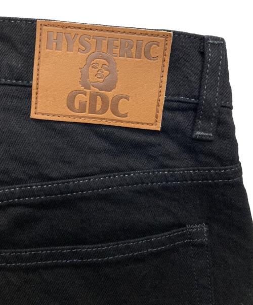 Hysteric Glamour（ヒステリックグラマー）Hysteric Glamour (ヒステリックグラマー) GDC (ジーディーシー) ブラックデニムパンツ/GD0233 ブラック サイズ:Ｍ 未使用品の古着・服飾アイテム