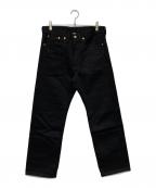 DOUBLE RLダブルアールエル）の古着「セルビッチブラックデニムパンツ/782921816001」｜ブラック