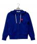 PLAY COMME des GARCONS（プレイコムデギャルソン）の古着「ハートロゴポリエステルジップパーカー/AZ-T171」｜ブルー