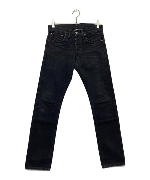 RRL（ダブルアールエル）RRL (ダブルアールエル) スリムフィットセルビッチデニムパンツ ブラック サイズ:W28の古着・服飾アイテム