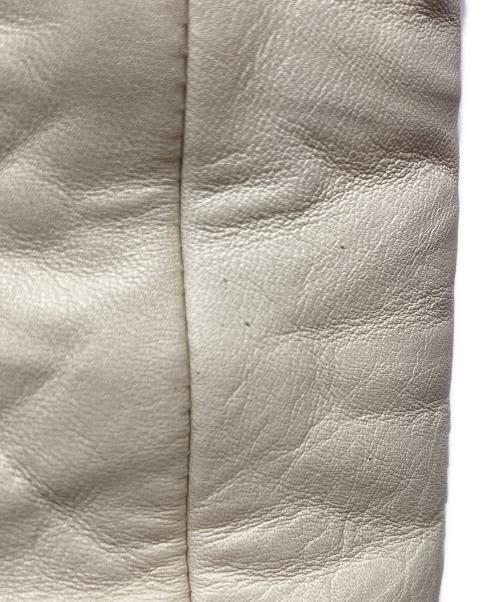 acanthus（アカンサス）acanthus (アカンサス) レザースタジアムジャケット/LST1101 レッド サイズ:Ｍの古着・服飾アイテム