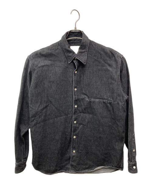 SIMPLY COMPLICATED（シンプリーコンプリケイティド）simply complicated (シンプリーコンプリケイティド) BF DENIM SHIRT グレー サイズ:Lの古着・服飾アイテム