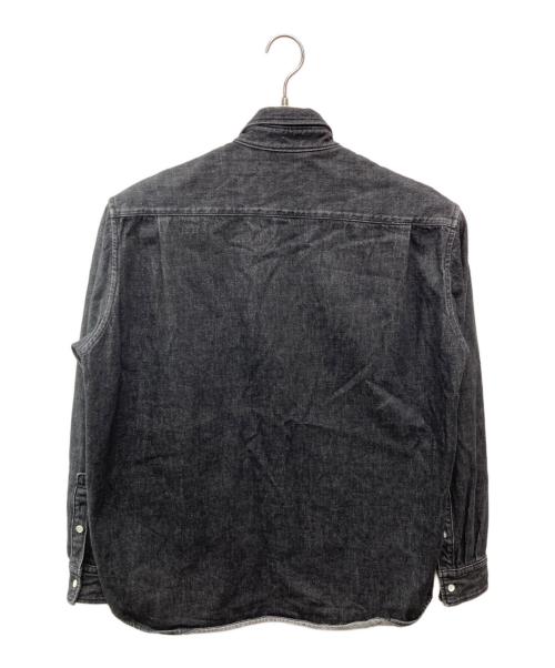 SIMPLY COMPLICATED（シンプリーコンプリケイティド）simply complicated (シンプリーコンプリケイティド) BF DENIM SHIRT グレー サイズ:Lの古着・服飾アイテム