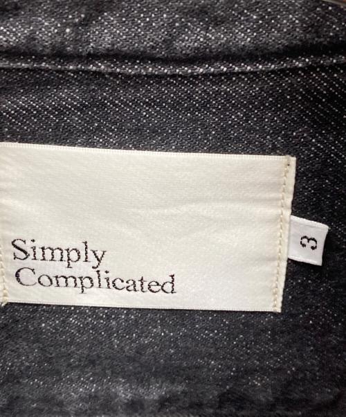SIMPLY COMPLICATED（シンプリーコンプリケイティド）simply complicated (シンプリーコンプリケイティド) BF DENIM SHIRT グレー サイズ:Lの古着・服飾アイテム