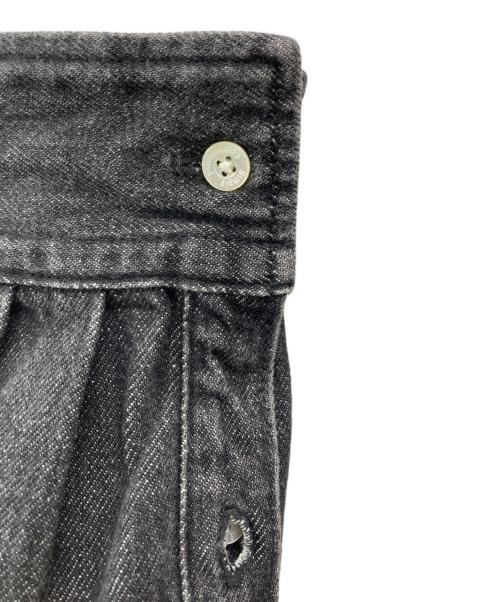 SIMPLY COMPLICATED（シンプリーコンプリケイティド）simply complicated (シンプリーコンプリケイティド) BF DENIM SHIRT グレー サイズ:Lの古着・服飾アイテム