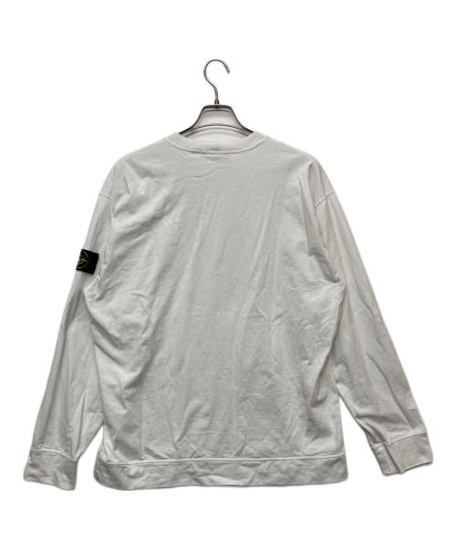 STONE ISLAND（ストーンアイランド）STONE ISLAND (ストーンアイランド) HEAVY COTTON JERSEY GARMENT DYED/761563750 ホワイト サイズ:XLの古着・服飾アイテム