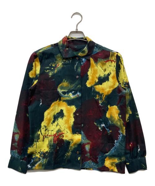 JUNIOR GAULTIER（ジュニアゴルチエ）JUNIOR GAULTIER (ジュニアゴルチエ) 総柄シャツ/HSJYBA1015 グリーン サイズ:Ｌの古着・服飾アイテム