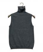 HERMESエルメス）の古着「ノースリーブカシミヤニット」｜グレー