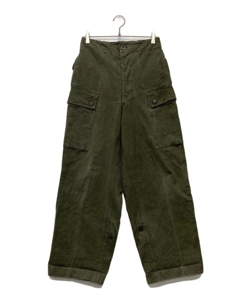 DUTCH ARMY（オランダ軍）DUTCH ARMY (オランダ軍) 50's ダブルフェイスカーゴパンツ カーキ サイズ:78×80の古着・服飾アイテム