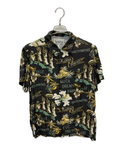 WACKO MARIA（ワコマリア）WACKO MARIA (ワコマリア) TOKYO JAPAN/S/S HAWAIIAN SHIRT ブラック サイズ:Lの古着・服飾アイテム