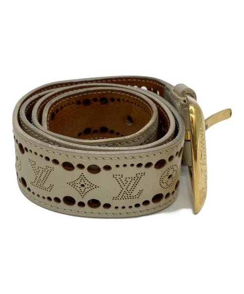 LOUIS VUITTON（ルイ ヴィトン）LOUIS VUITTON (ルイ ヴィトン) サンチュール・フェニックス ベルト ベージュ サイズ:85/34の古着・服飾アイテム