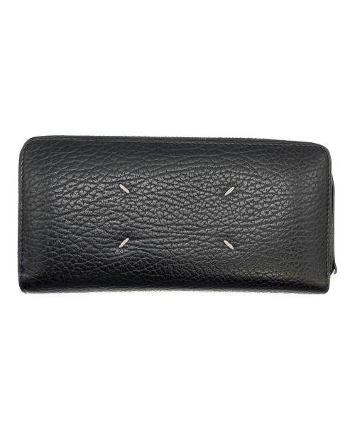 Maison Margiela（メゾンマルジェラ）Maison Margiela (メゾンマルジェラ) 4ステッチ グレインレザー ジップアラウンド/S56UI0110 ブラックの古着・服飾アイテム