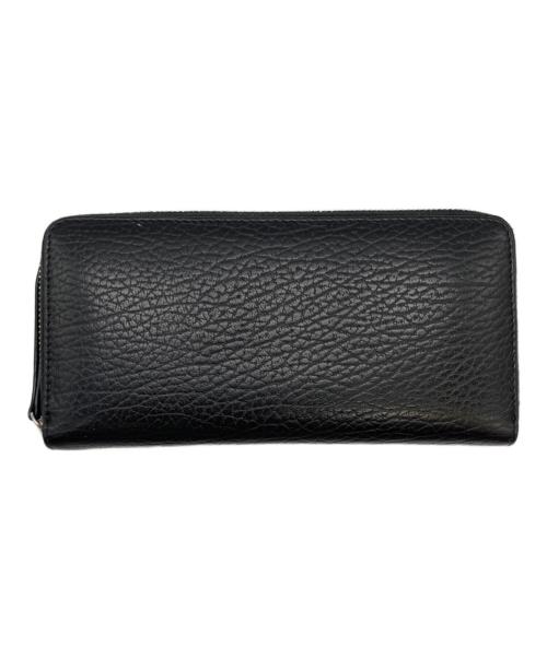 Maison Margiela（メゾンマルジェラ）Maison Margiela (メゾンマルジェラ) 4ステッチ グレインレザー ジップアラウンド/S56UI0110 ブラックの古着・服飾アイテム