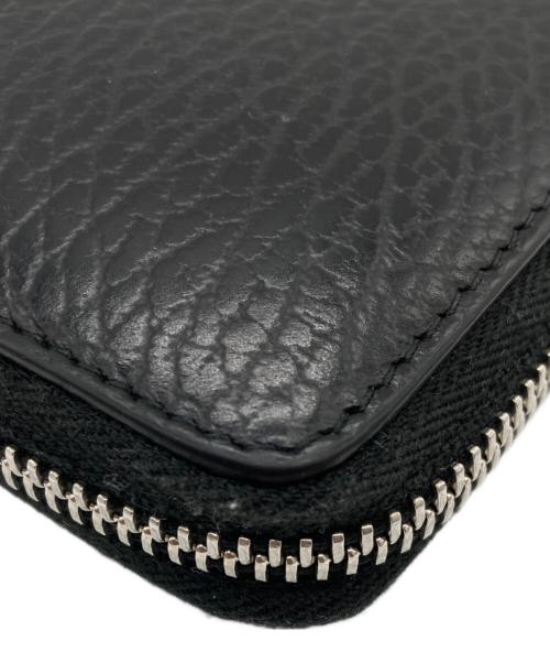 Maison Margiela（メゾンマルジェラ）Maison Margiela (メゾンマルジェラ) 4ステッチ グレインレザー ジップアラウンド/S56UI0110 ブラックの古着・服飾アイテム