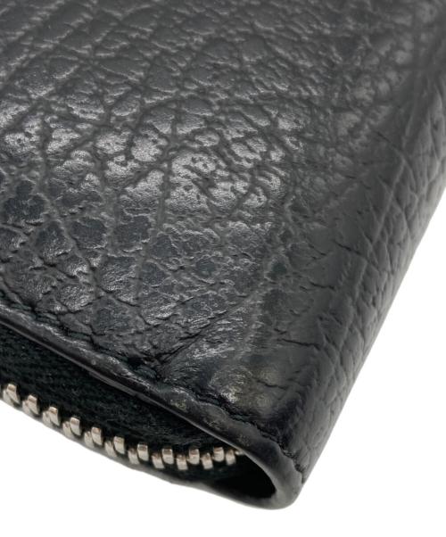 Maison Margiela（メゾンマルジェラ）Maison Margiela (メゾンマルジェラ) 4ステッチ グレインレザー ジップアラウンド/S56UI0110 ブラックの古着・服飾アイテム
