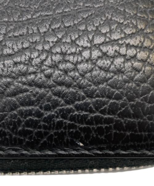 Maison Margiela（メゾンマルジェラ）Maison Margiela (メゾンマルジェラ) 4ステッチ グレインレザー ジップアラウンド/S56UI0110 ブラックの古着・服飾アイテム