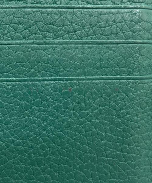 GUCCI（グッチ）GUCCI (グッチ) バンブー付き ダブルG ミディアム ウォレット/739498 グリーンの古着・服飾アイテム