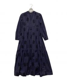 ne quittez pas（ヌキテパ）の古着「POPLIN PAISLEY EMB TIRED/010441GL2」｜パープル