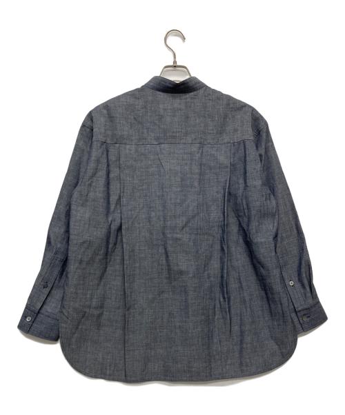 DEPAREILLE（デパリエ）DEPAREILLE (デパリエ) 4.5ozデニムトリプルリボンブラウス/B1162AFB318 インディゴ サイズ:38 未使用品の古着・服飾アイテム