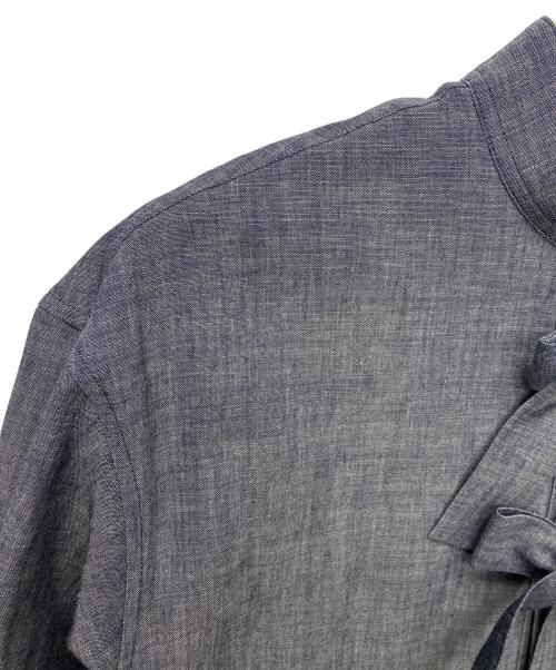 DEPAREILLE（デパリエ）DEPAREILLE (デパリエ) 4.5ozデニムトリプルリボンブラウス/B1162AFB318 インディゴ サイズ:38 未使用品の古着・服飾アイテム