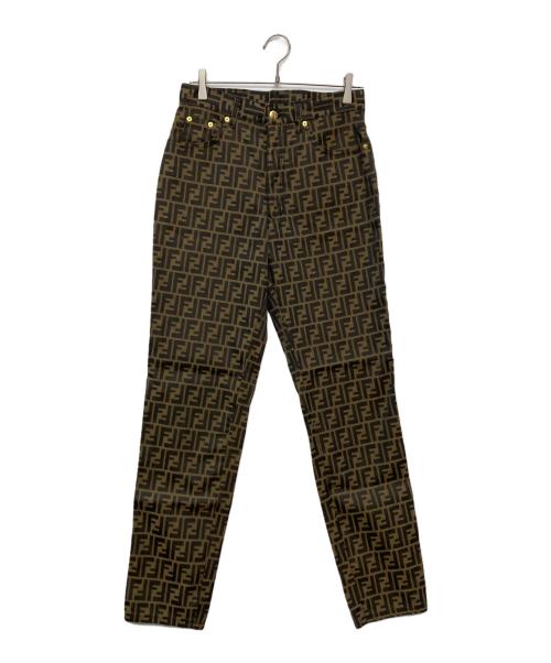 FENDI（フェンディ）FENDI (フェンディ) ズッカ柄パンツ/01 520010 66960 ブラウン サイズ:78.5cm (W31)の古着・服飾アイテム