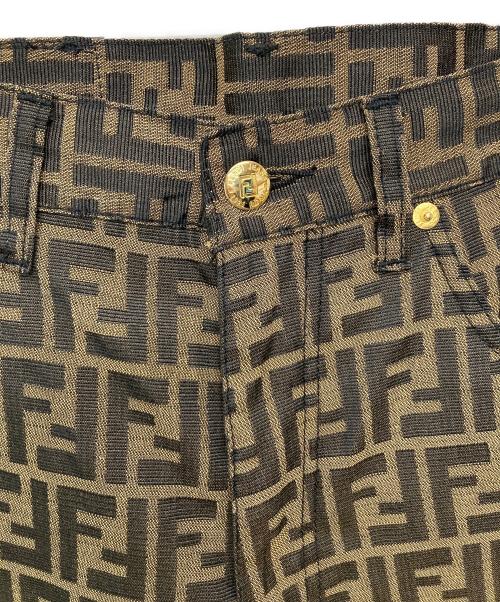 FENDI（フェンディ）FENDI (フェンディ) ズッカ柄パンツ/01 520010 66960 ブラウン サイズ:78.5cm (W31)の古着・服飾アイテム