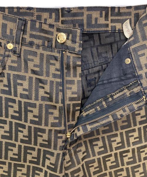 FENDI（フェンディ）FENDI (フェンディ) ズッカ柄パンツ/01 520010 66960 ブラウン サイズ:78.5cm (W31)の古着・服飾アイテム