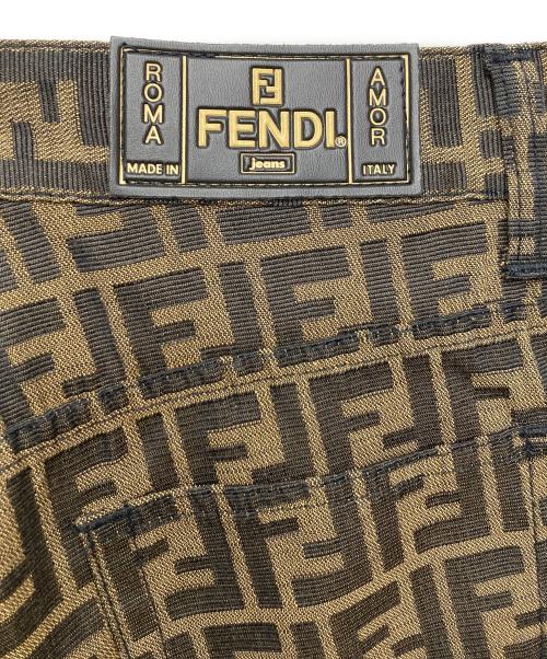 FENDI（フェンディ）FENDI (フェンディ) ズッカ柄パンツ/01 520010 66960 ブラウン サイズ:78.5cm (W31)の古着・服飾アイテム