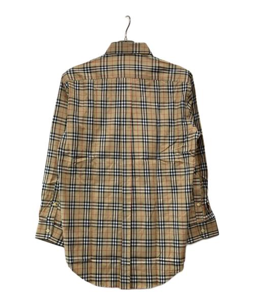 Burberry's（バーバリー）Burberry's (バーバリー) ホース刺繍ノヴァチェックシャツ ベージュ サイズ:Ｍ 未使用品の古着・服飾アイテム