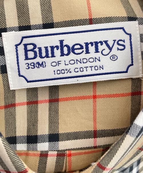 Burberry's（バーバリー）Burberry's (バーバリー) ホース刺繍ノヴァチェックシャツ ベージュ サイズ:Ｍ 未使用品の古着・服飾アイテム