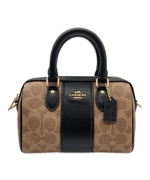 COACH（コーチ）COACH (コーチ) ミニローアン 2WAY ミニボストン ショルダーバッグ/CW331 ベージュの古着・服飾アイテム