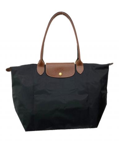 Longchamp ロンシャン ロゴ ショルダーバッグ レザー レディース [中古] LONGCHAMP - Longchamp ロンシャン ロゴ ショルダーバッグ レザー