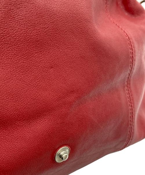 LONGCHAMP（ロンシャン）LONGCHAMP (ロンシャン) ル・プリアージュキュイール2WAYレザーバッグ/1512737545 レッドの古着・服飾アイテム