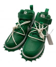 NIKE×OFFWHITE（ナイキ×オフホワイト）の古着「Air Force 1 Mid SP LTHR/DR0500-300」｜ホワイト×グリーン