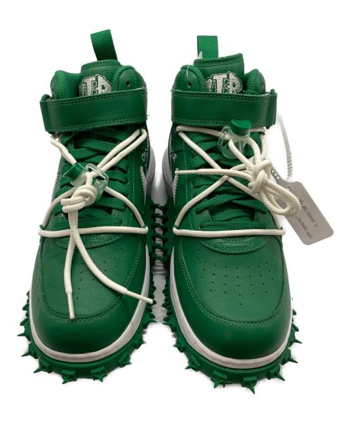 NIKE（ナイキ）NIKE (ナイキ) OFFWHITE (オフホワイト) Air Force 1 Mid SP LTHR/DR0500-300 ホワイト×グリーン サイズ:26cm 未使用品の古着・服飾アイテム