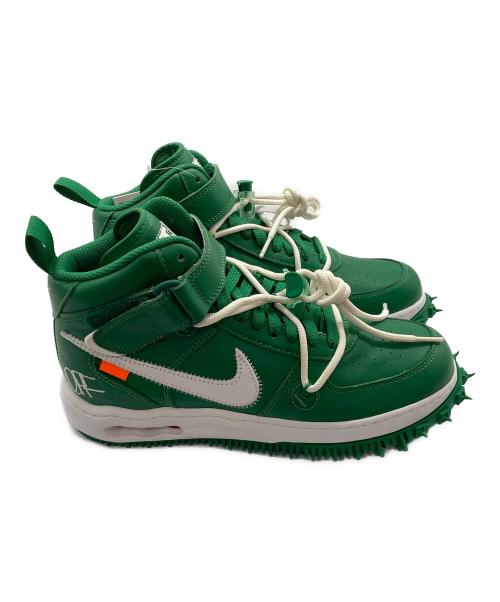NIKE（ナイキ）NIKE (ナイキ) OFFWHITE (オフホワイト) Air Force 1 Mid SP LTHR/DR0500-300 ホワイト×グリーン サイズ:26cm 未使用品の古着・服飾アイテム