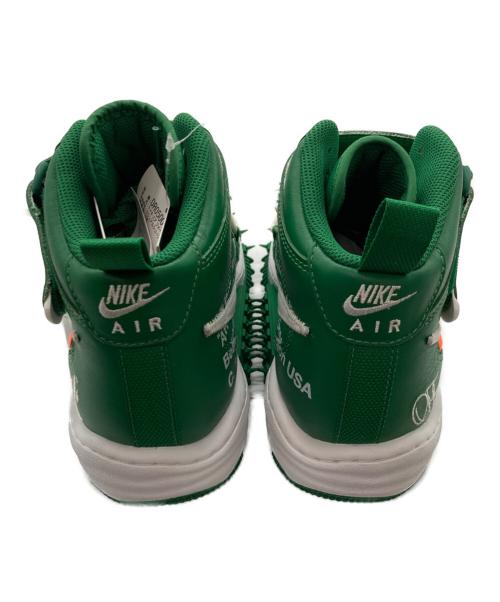 NIKE（ナイキ）NIKE (ナイキ) OFFWHITE (オフホワイト) Air Force 1 Mid SP LTHR/DR0500-300 ホワイト×グリーン サイズ:26cm 未使用品の古着・服飾アイテム