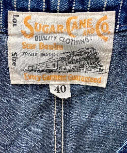 SUGAR CANE（シュガーケーン）SUGAR CANE (シュガーケーン) wabash vest denim インディゴ サイズ:Lの古着・服飾アイテム