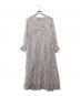 ne quittez pas（ヌキテパ）の古着「Cotton Voile Foil Flower Print Sleeve Dress/010441ZE1」｜パープル
