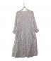 ne quittez pas (ヌキテパ) Cotton Voile Foil Flower Print Sleeve Dress/010441ZE1 パープル サイズ:Ｍ：20000円